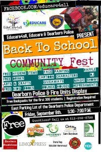 Back to School Community Fest @ the Dearborn Police Department
