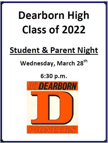 DHS 8th Grade Parent Night – March 28