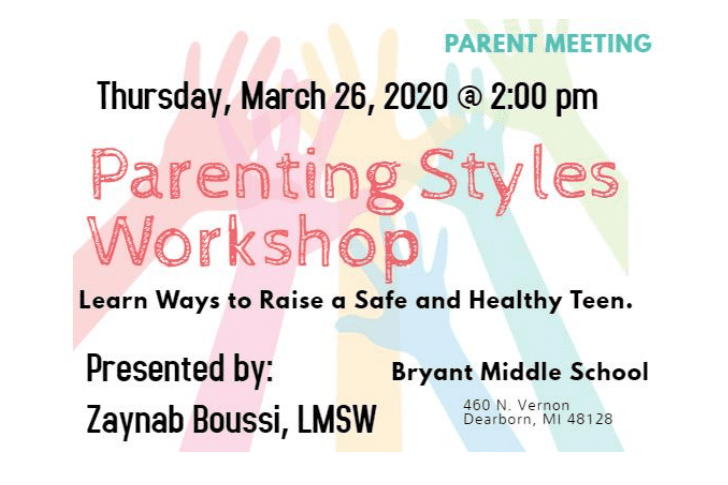 Parent Meeting – March 26, 2020