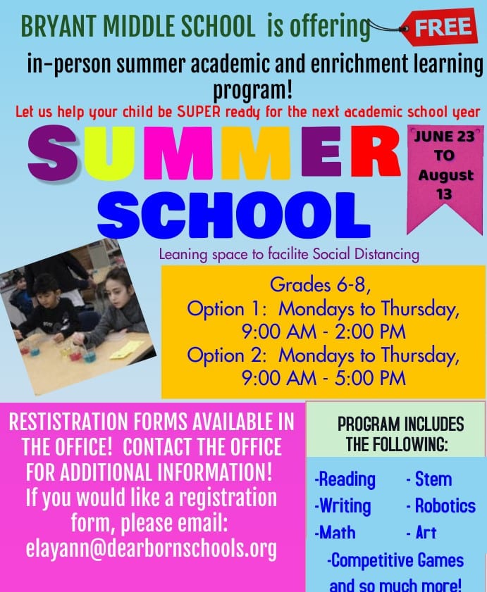Summer School Registration Deadline – May 14