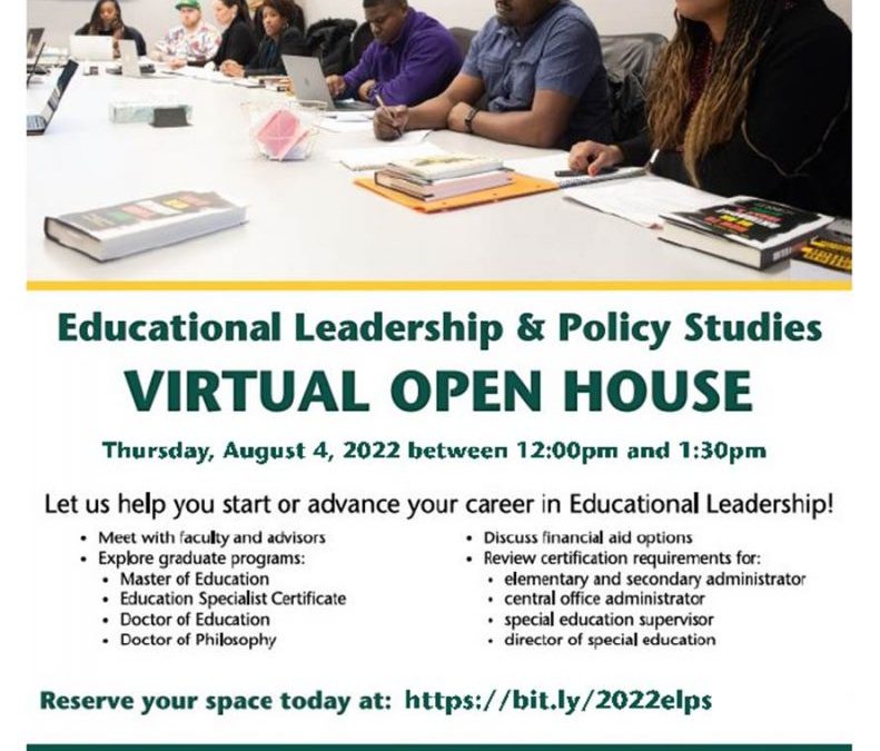 Educational Leadership & Policy Studies Virtual Open Hours-WSU