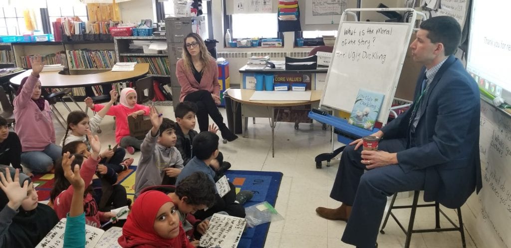 Superintendent visits Mrs. Elbaf’s 4th Grade Classroom