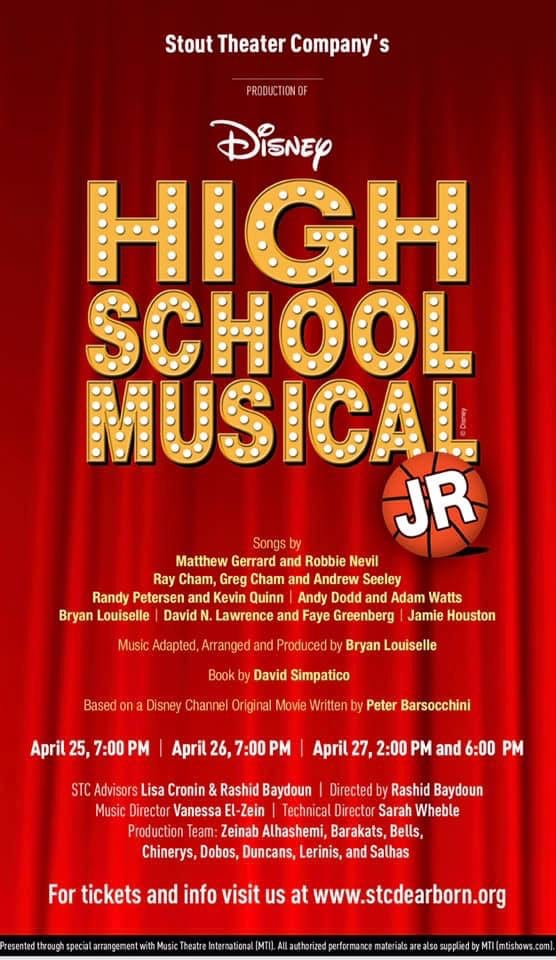Disney’s High School Musical Jr.: April 25 – 27