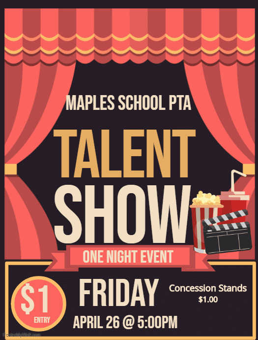 Maples School PTA Talent Show- April 26, 2019