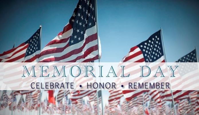 No School Friday May 24 and Monday May 27, 2019 in Observance of Memorial Day