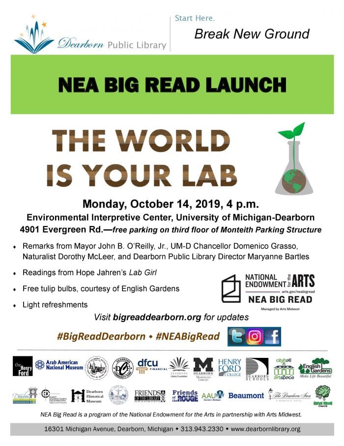 Dearborn Big Read-the World is your Lab