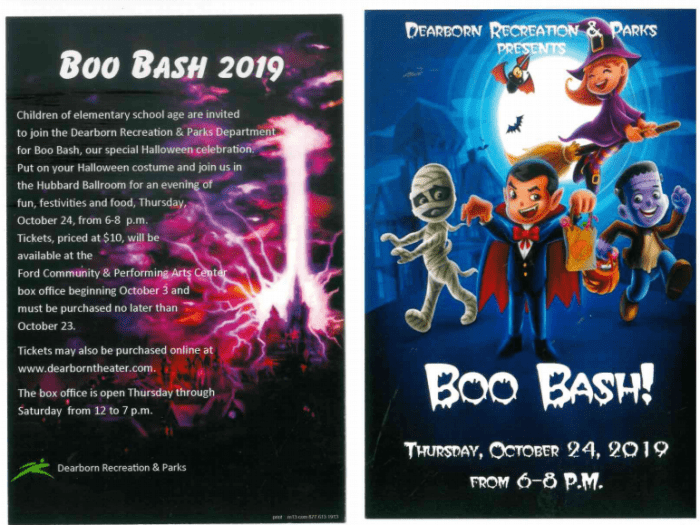 Boo Bash- October 24, 2019 from 6:00-8:00 pm