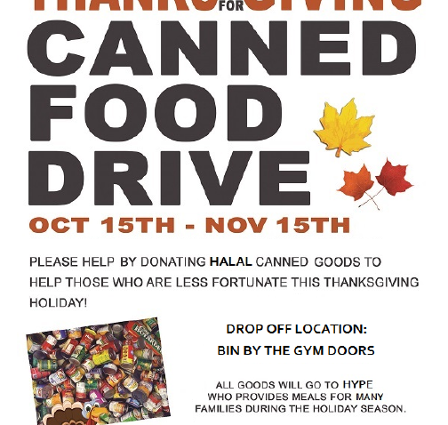 Canned Food Drive at McDonald Elementary