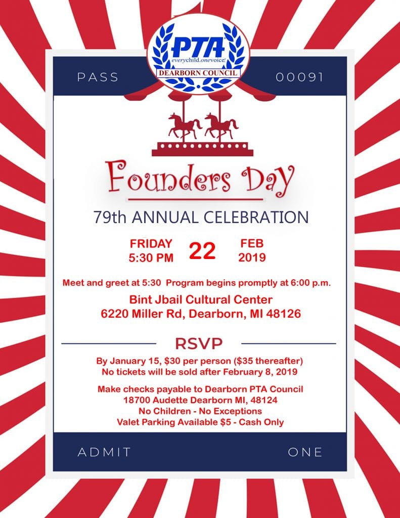 PTA Founders Day Annual Celebration