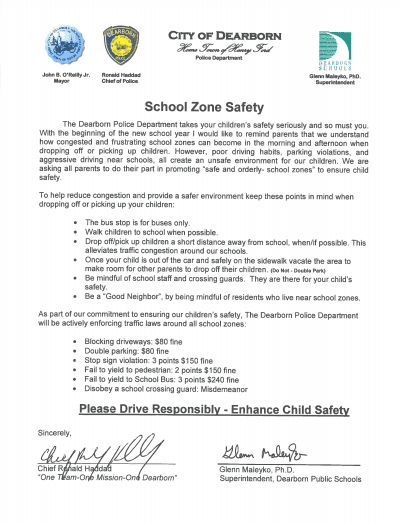 School Safety Zones