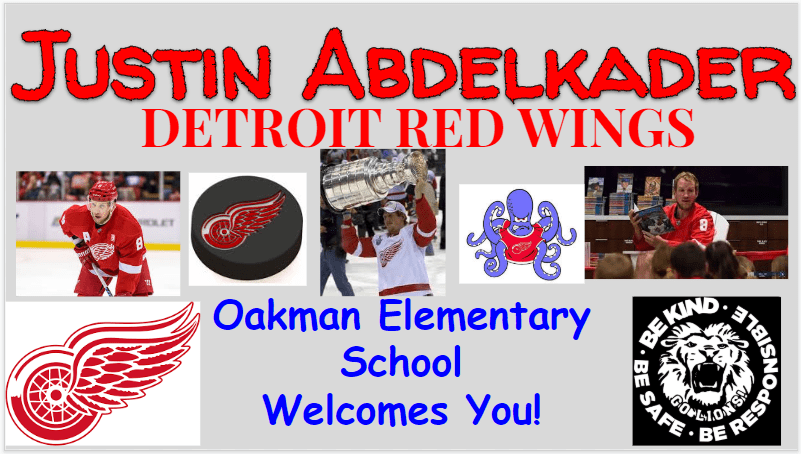 Red Wings Justin Abdelkader’s Visit to Oakman on WDIV Channel 4 News