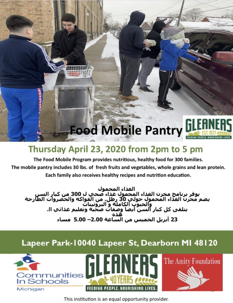 Gleaners Mobile Food Pantry Oakman School News