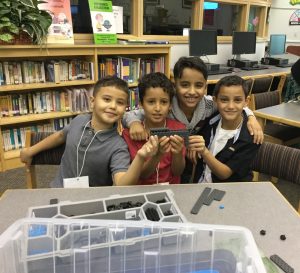 Boys with VEX kit project 