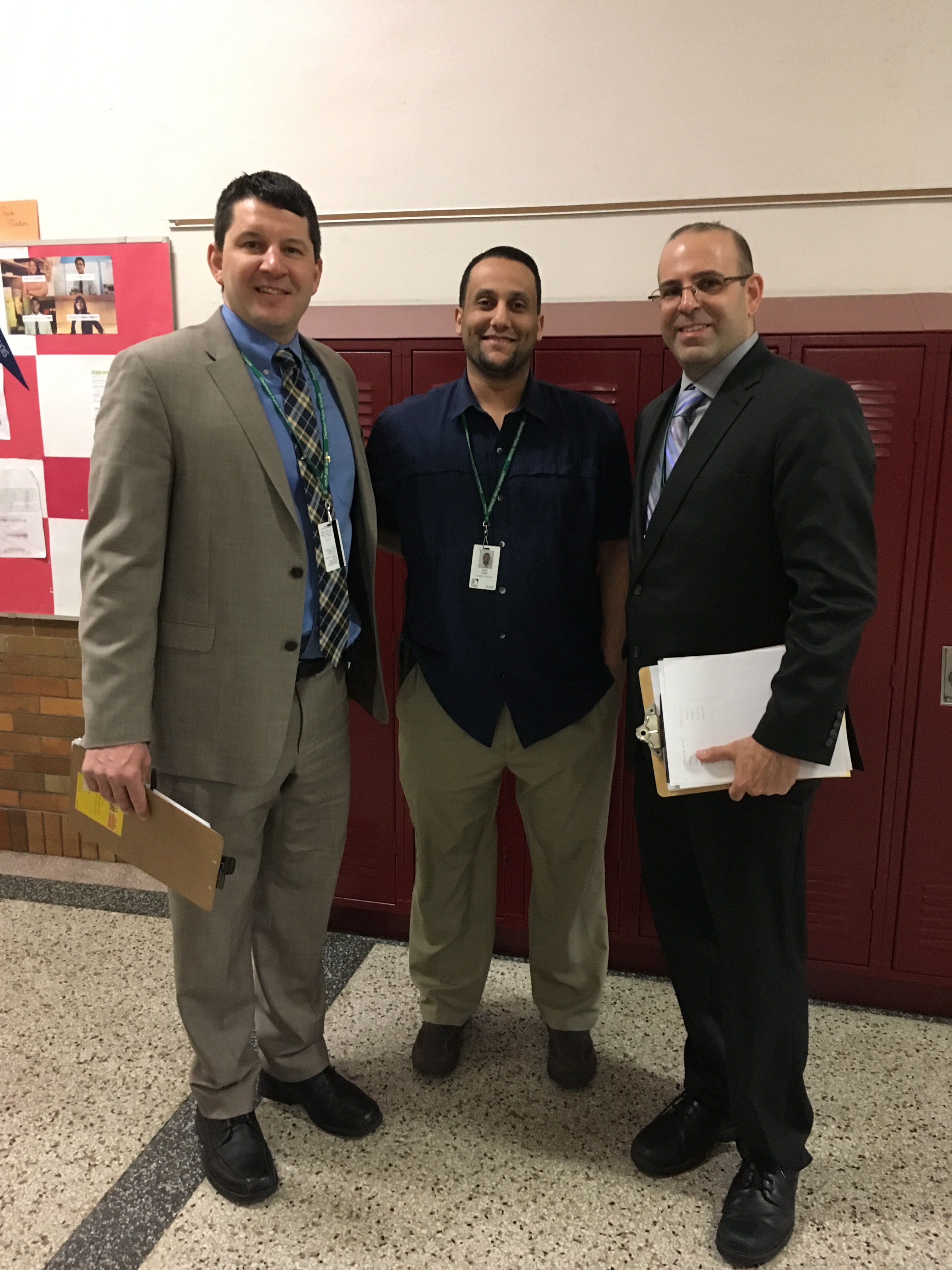 Dr. Maleyko visits Salina to conduct classroom walk-throughs with Mr. Lawera and Mr. Omar recently!