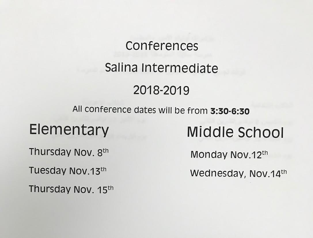 Upcoming Conference Times and Dates…