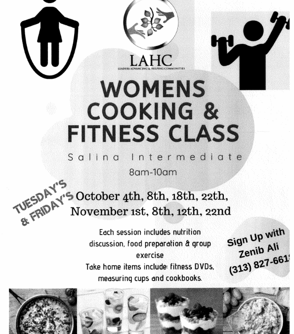 Cooking and Fitness Classes at Salina for Women