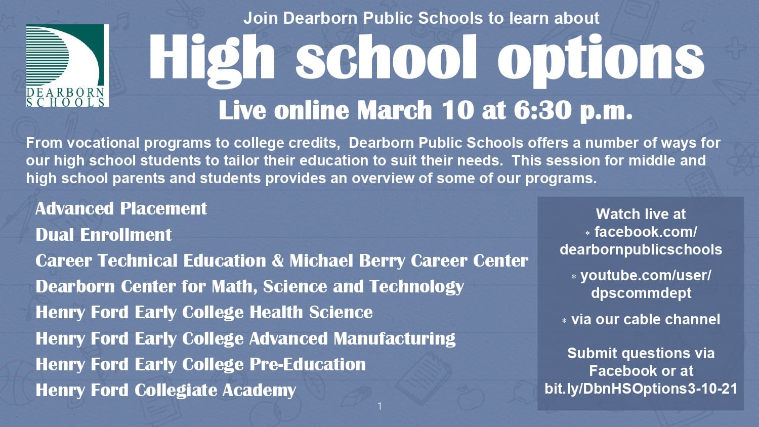 Secondary Options Information Event