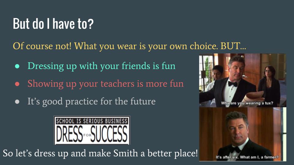 Dress for Success Every Wednesday at O.L. Smith