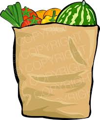 Free Food Clip Art - Grocery Bag – Prawny Clipart Cartoons & Vintage  Illustrations
