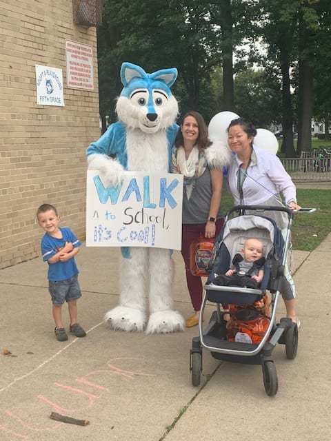 A Successful Walk to School Day at Snow!