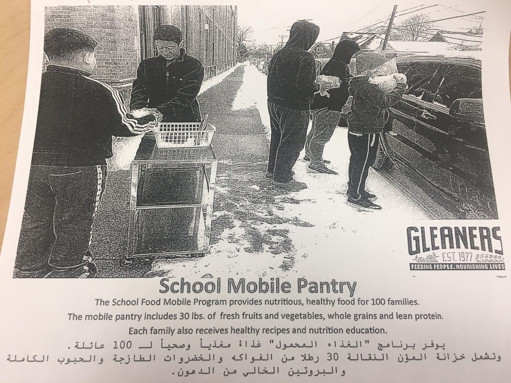 Mobile Food Pantry Wednesday, Oct. 9, 9:30-10:30 in Snow Parking Lot