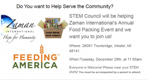 Reminder: Community Service Opportunity