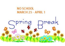 Spring Break 2016: March 25 – April 1