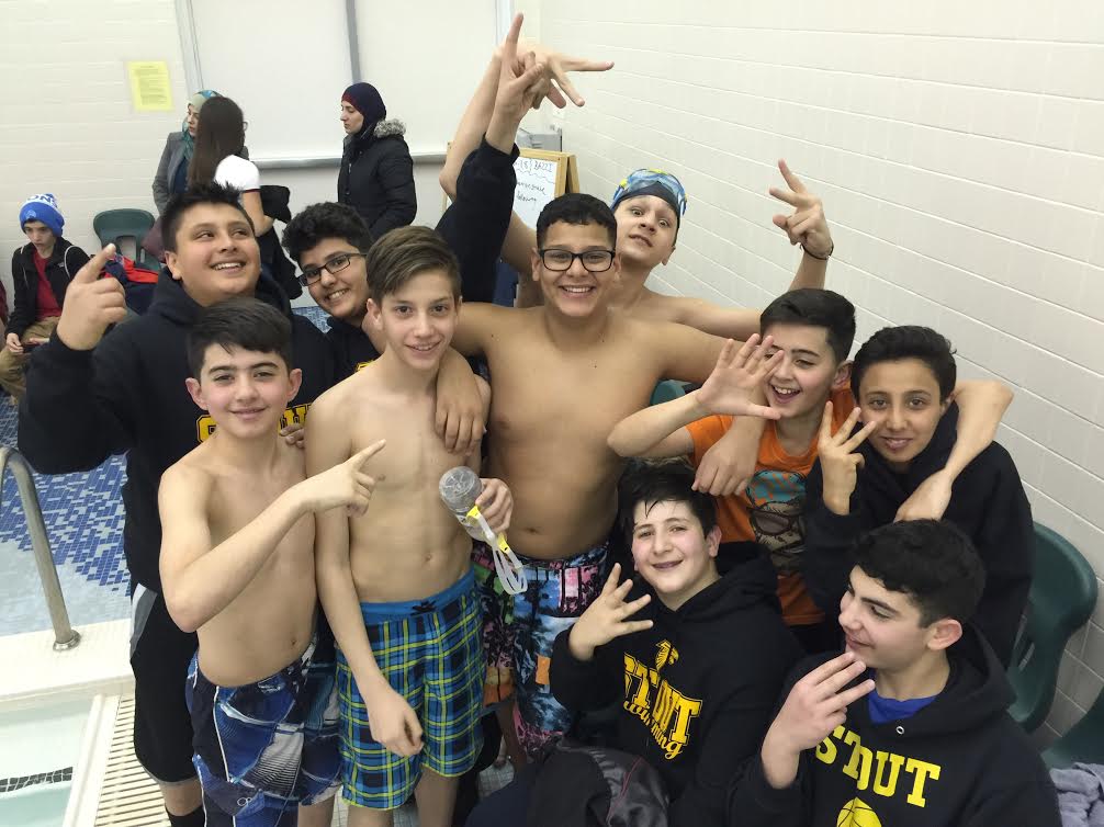 middle school boys swim