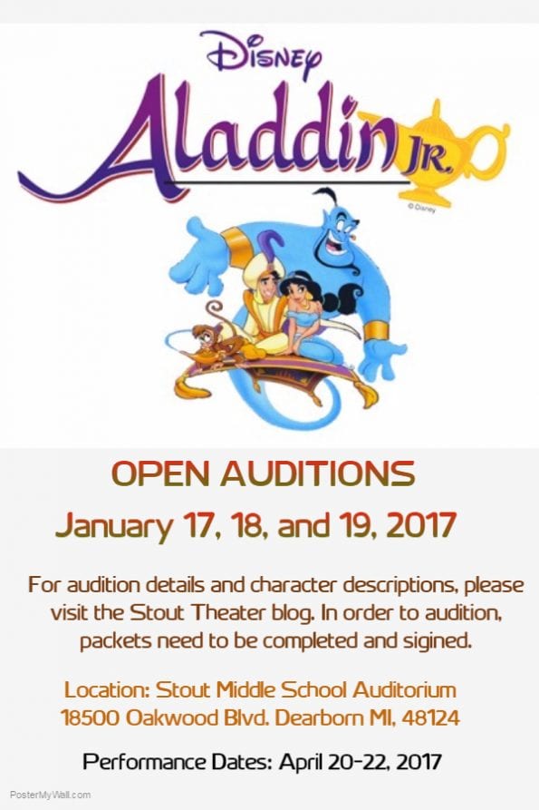 STC Presents the 2017 Spring Musical Disney’s Aladdin Jr.