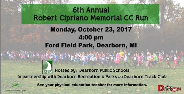 6th Annual Cipriano Run: Monday, Oct. 23, 2017