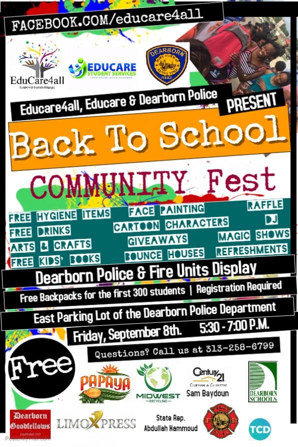 Back to School Community Fest: September 8, 2017