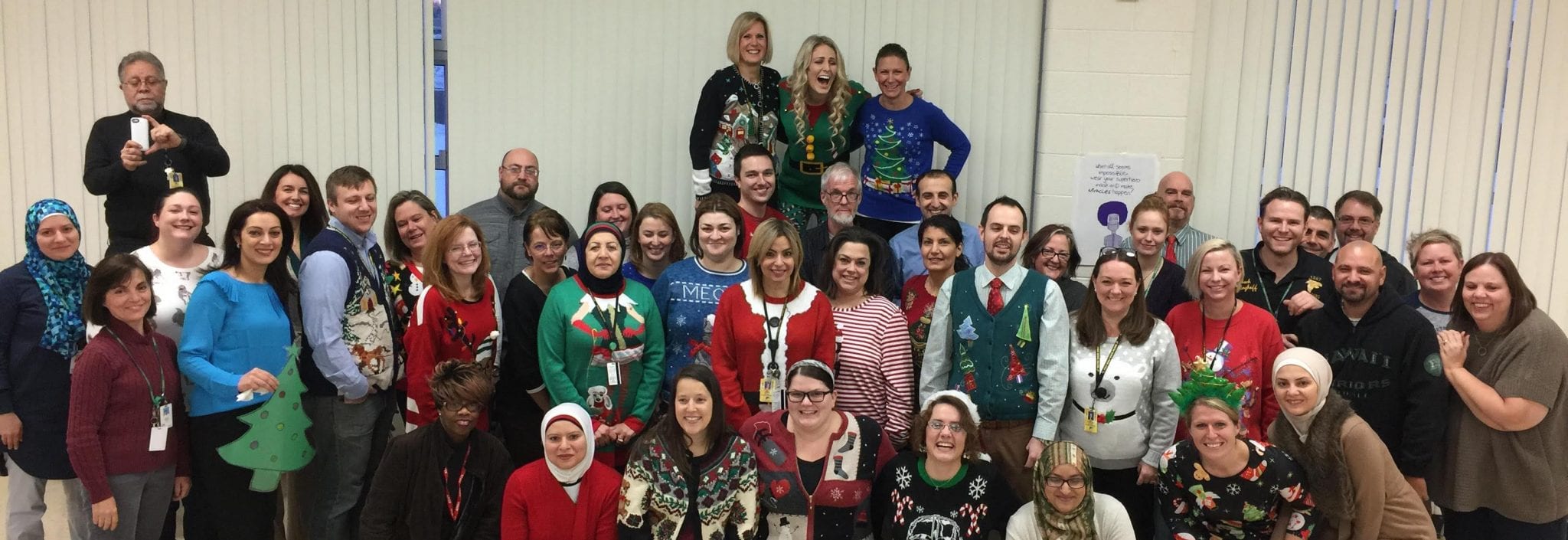 Annual Ugly Sweater Day: Wednesday Dec. 20, 2017