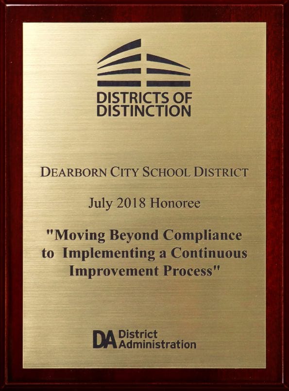 Magazine recognizes Dearborn Public Schools as a District of Distinction