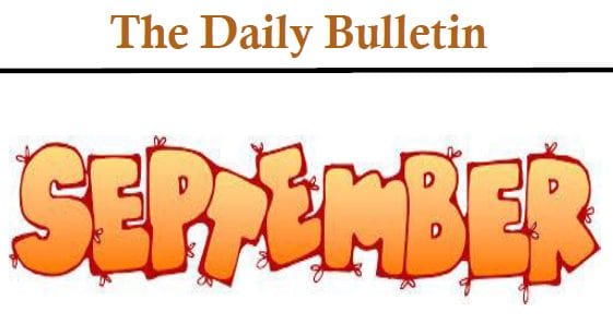 Tuesday, Sept. 25, 2018 Stout Daily Bulletin