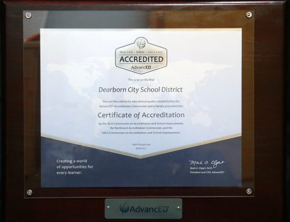 Dearborn Schools receives five-year accreditation