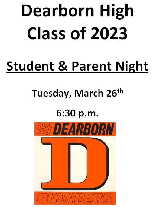 DHS Student & Parent Night: Tuesday, March 26