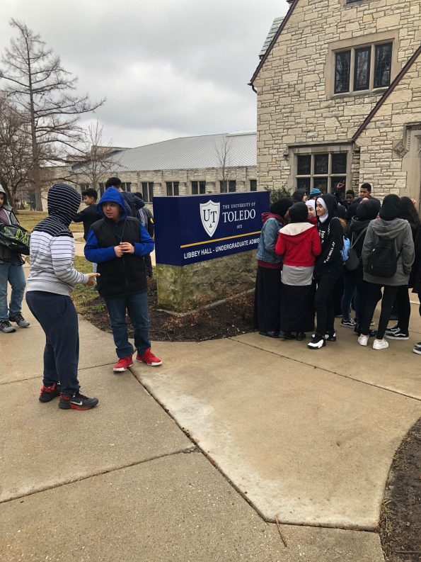 AVID students visit to University of Toledo: Thursday, March 21, 2019