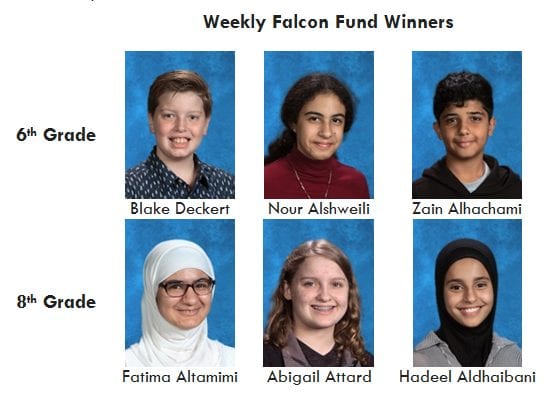 Our Weekly Falcon Fund Winners