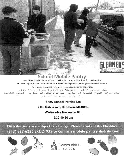 School Mobile Pantry helps community