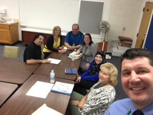 Special Education Co-Teaching Committee Meeting, The College Board Meeting, Selfies during a visit to DHS, SIP visit pictures at Whitmore, and fun on Boss’s day.