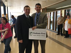 Superintendent and Mr. Lamdin at Stout