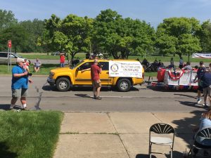 Dearborn Rotary Float in the parade. 