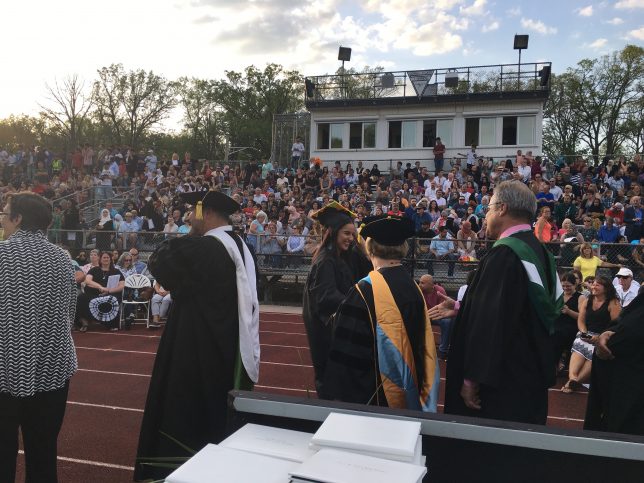 Edsel Graduation students with dignitaries on stage