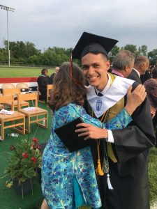 a nice graduation hug