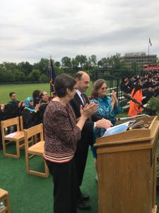 Trustees declaring the graduates