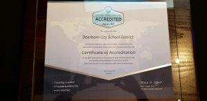 a picture of the AdvancED accreditation plaque