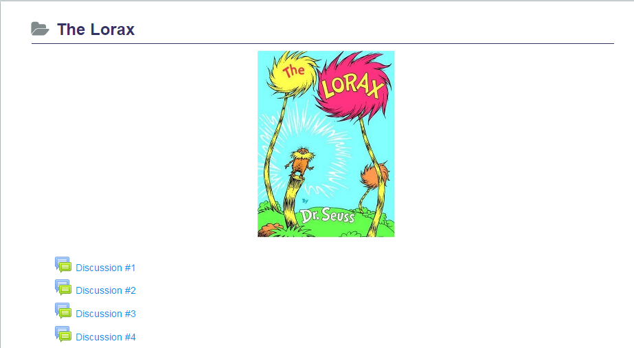 example Lorax unit from Moodle