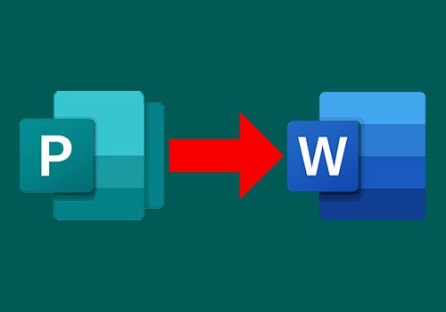 image of microsoft publisher logo and microsoft word logo