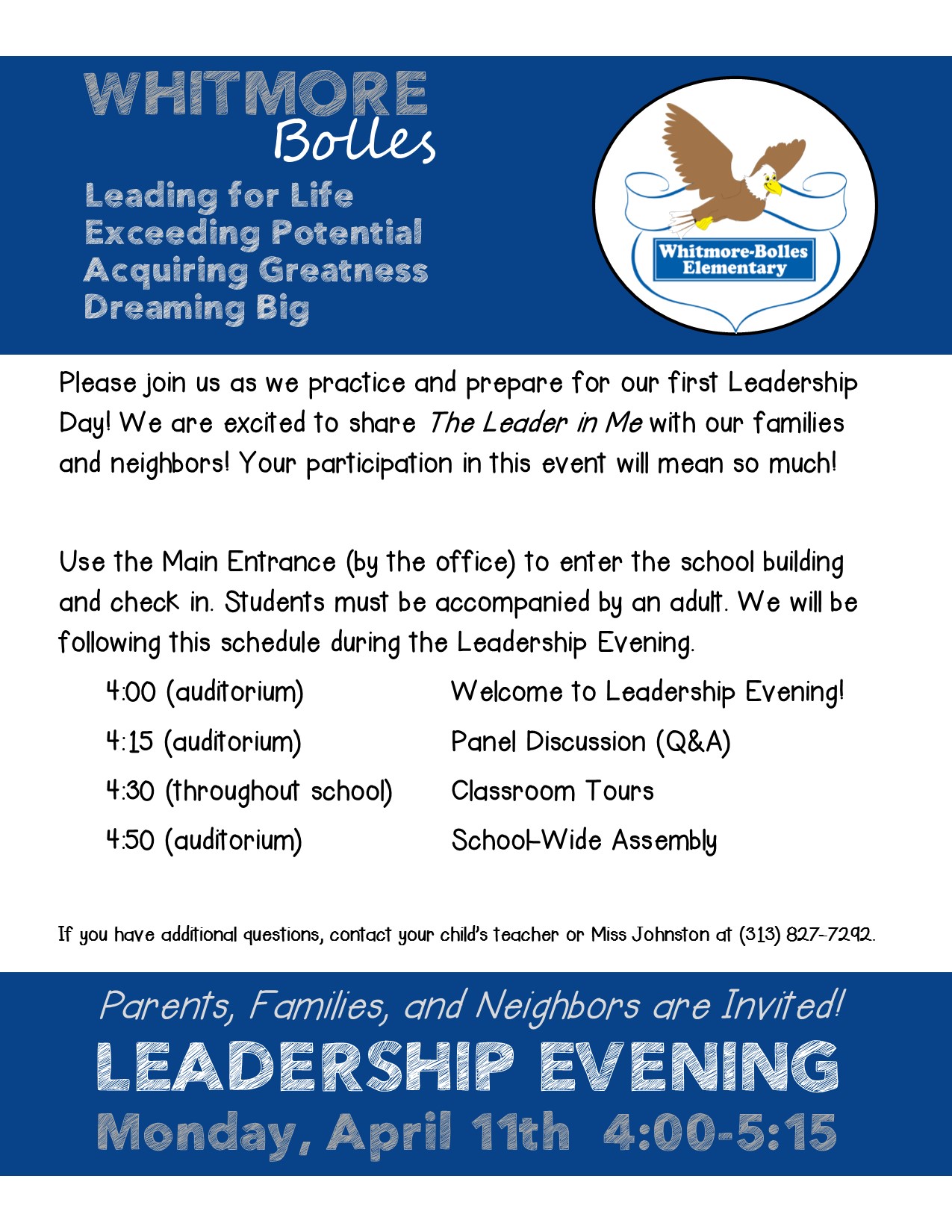 One Week Until Leadership Evening!