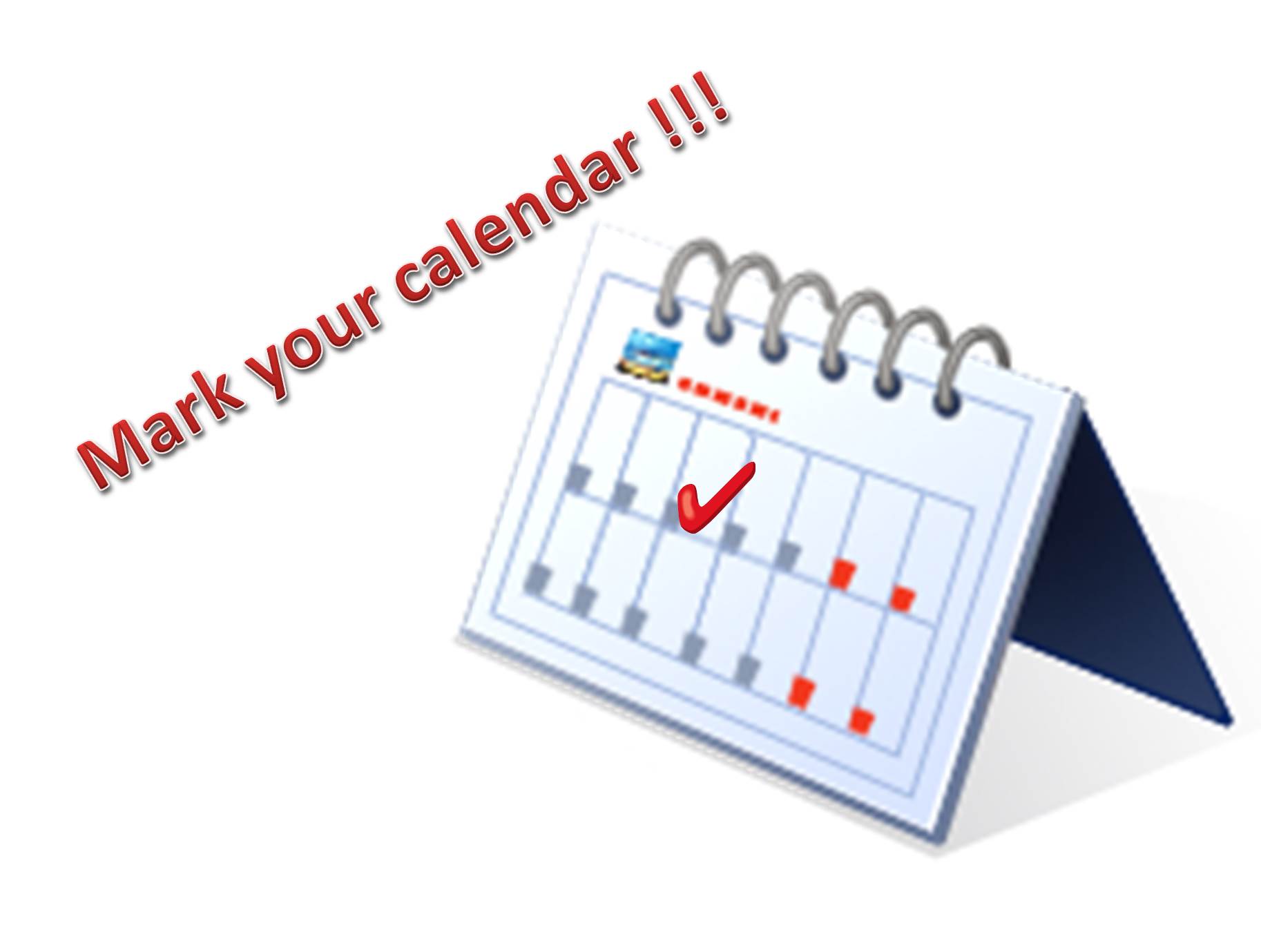 Mark your Calendar!!!